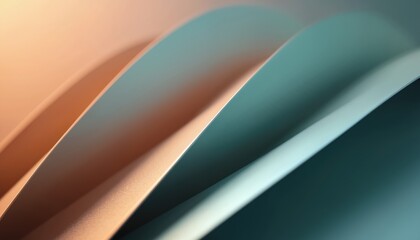 Leinwandbilder - Close-up of smooth curved lines in modern abstract design. Sleek, contemporary visual effect with soft light creates elegant indoor look. Artistic geometry of sophistication and minimalism.