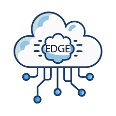 Poster - Edge computing cloud network with connected nodes