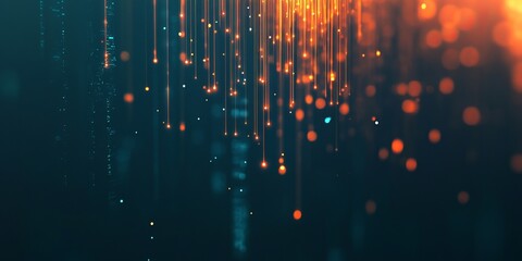 Poster - explore a captivating abstract visualization showcasing data flow and connectivity. ideal for repres