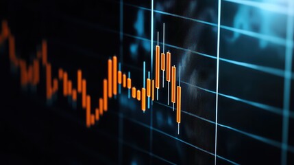 Poster - International Currency Exchange Financial Market Data Visualization with Charts and Graphs