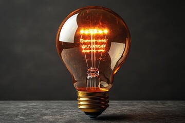 Poster - a creative technology idea is symbolized by an abstract background of digital innovation with a ligh