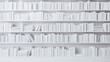 © elma - White bookshelf with many books.