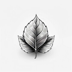Wall Mural - feather on green leaf