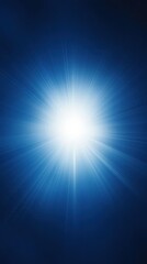 Poster - Bright blue light radiating from the center, creating a serene atmosphere, suitable for backgrounds in digital art or calming visuals