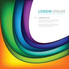 Poster - Vector background with spaces for text design