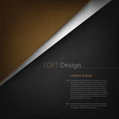 Poster - Vector background with spaces for text design
