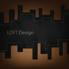 Poster - Vector background with spaces for text design