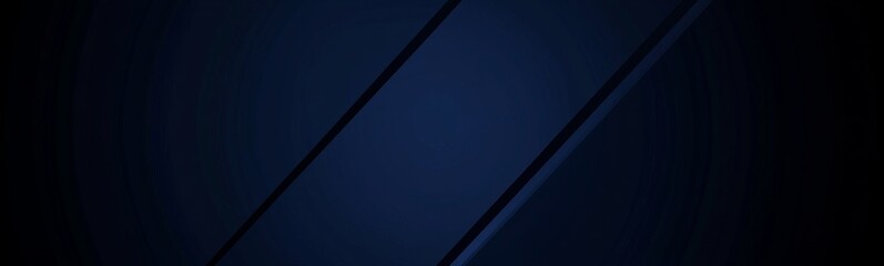 Poster - a dark blue background with a black line. dark blue background with diagonal shapes, a simple and mi