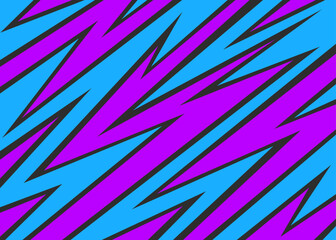 Poster - abstract background with various sharp, zigzag and arrow pattern