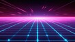 © Gambar Upi - Abstract digital design showing grid lines and a vibrant horizon line
