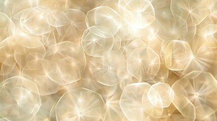 Poster - Abstract background with a pattern of glowing, translucent circles.