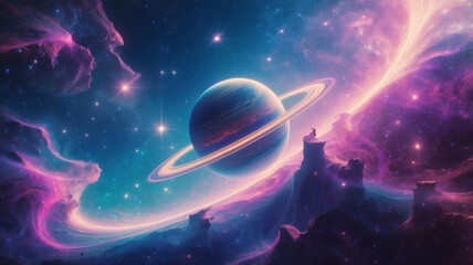 planet in space