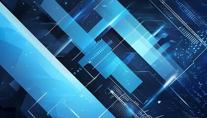Poster - Digital innovation event showcasing technology trends virtual space graphic design futuristic environment abstract viewpoint