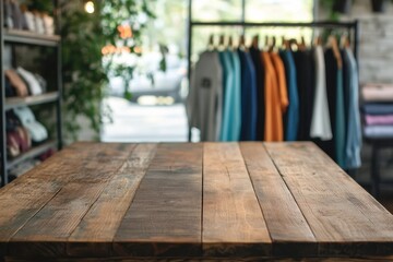 Poster - Stylish clothing display captures the essence of a modern boutique interior