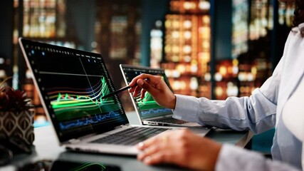 Aufkleber - Stock Trader Woman