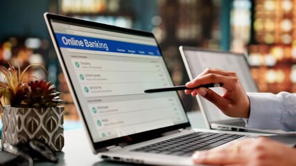 Aufkleber - Electronic Bank Balance Statement And Transfer