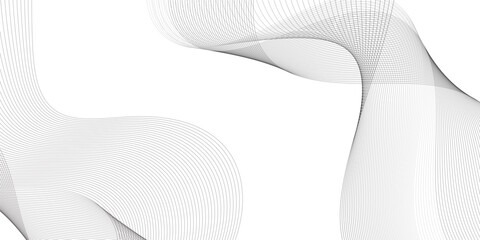 Poster - abstract grey smooth element swoosh speed wave modern stream background. abstract wave line for broc