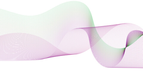 Poster - abstract colorful blue, pink blend wave lines and technology background. modern colorful flowing wav