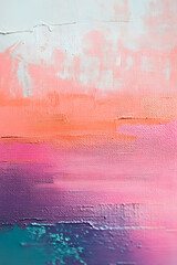 Poster - Subtle blending of pastel colors in an abstract oil painting depicting texture and depth