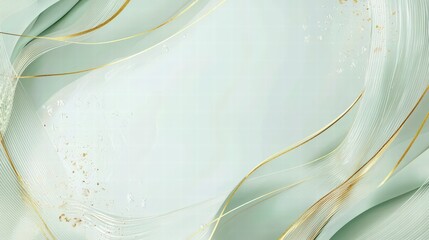 Poster - serene abstraction: an abstract artwork features flowing, wave-like forms in soft pastel hues of min