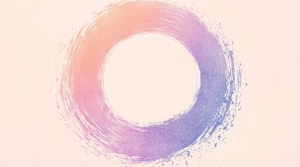 Poster - gradient circle in pastel shades: a captivating and elegantly composed illustration of a gradient ci