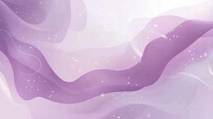 Poster - abstract elegance: gentle pastel shades of purple and lavender blend seamlessly in a dreamy, flowing