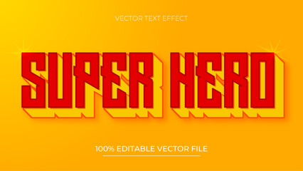 Poster - Super Hero 3d text effect and editable text effect