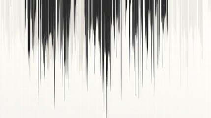 Poster - Abstract Lines in Motion: A mesmerizing display of blurred vertical lines in shades of gray, cascading downward to evoke a sense of movement and fluidity.