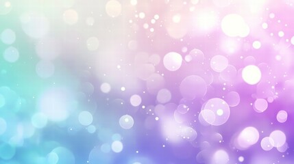 Poster - enchanting bokeh: a mesmerizing bokeh effect dances across a spectrum of pastel hues, evoking a sens