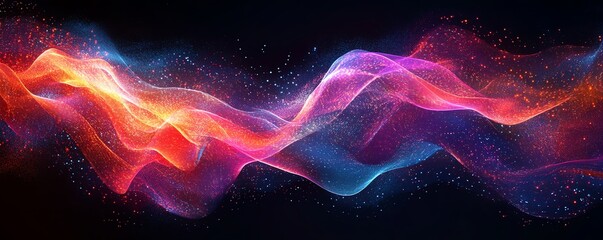 Aufkleber - A digital representation of interconnected user profiles, with vibrant lines of data flowing between them, symbolizing the seamless flow of information in a networked system