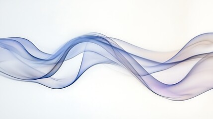 Poster - Abstract flowing ribbons