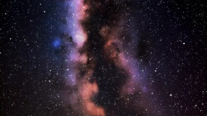 Wall Mural - milky way twinkling stars and constellations.