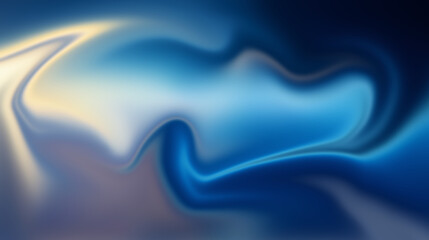 Poster - white bokeh blur background / Circle light on blue background / abstract light background