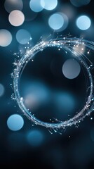 Poster - Sparks fly actively in a circular pattern, illuminating the darkness with their bright and captivating display of energy