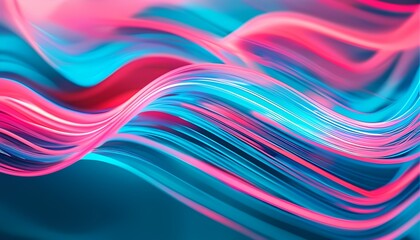 Poster - Dynamic flowing colors abstract art digital creation vibrant environment aesthetic perspective modern design concept