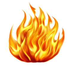 Fototapete - Flames in vibrant orange and yellow colors, creating dynamic fire effect. design showcases movement and energy of fire, perfect for various creative projects