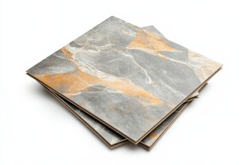 Poster - High quality floor tiles with realistic design on a clean white background providing excellent detail