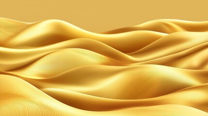 Poster - Elegant Golden Waves Flowing Across a Soft Textured Background