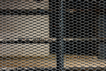 metal grid background
