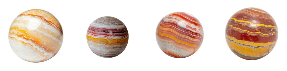 Poster - this png image depicts a sphere with a glossy, marble-like texture in red and orange, complete with 