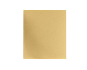 Poster - A yellow sticky note with a blank surface, characterized by its smooth paper texture, is perfect for writing reminders, messages, or brief notes, and is presented on a transparent background in a png