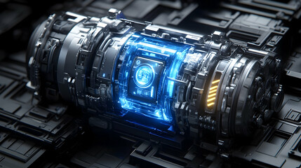 Poster - Futuristic mechanical device