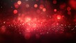 © EpicFade - Sparkling ruby red glitter dust on dark background creating a magical and festive atmosphere for holiday celebrations and romantic events