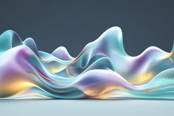 Wall Mural - an abstract texture of flowing fabric in shades of dark blue and purple
