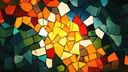 Aufkleber - An abstract background featuring a mosaic of fragmented shapes and shades, giving a modern and artistic touch to any design or presentation.