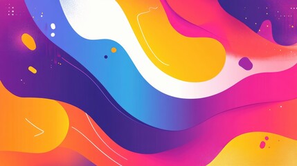 Poster - An abstract background with a burst of colors and dynamic shapes, capturing a vibrant and energetic essence, ideal for adding excitement to visual content.