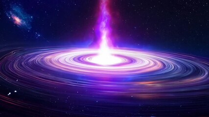 Wall Mural - 4k footage of a colorful supernova and star fields in space - cosmic nebula animation with galaxy mo