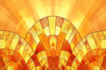 this vibrant illustration showcases exquisite art deco gold wedding border, perfect for bride's spec