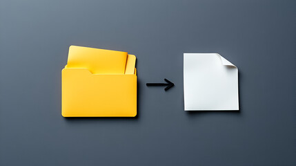 The concept of copying data from one folder to another, documents are copied to another folder