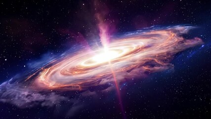 Wall Mural - colorful flight through the galaxy and nebula: an exploration of space and stars